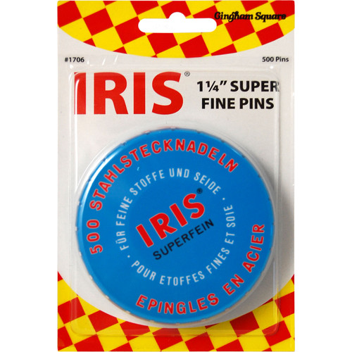 PIN IRIS SWISS SUPER FINE 500c PK OF 6 EA