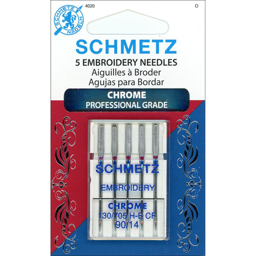 NEEDLE CHROME EMBROID sz90/14 BOX OF 10 EA