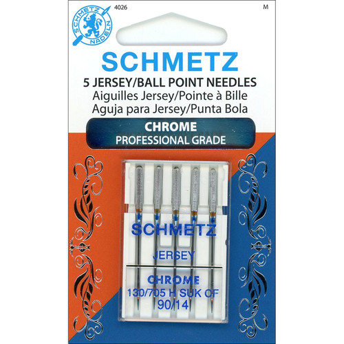 NEEDLE CHROME JERSEY sz90/14 5ct BOX OF 10 EA