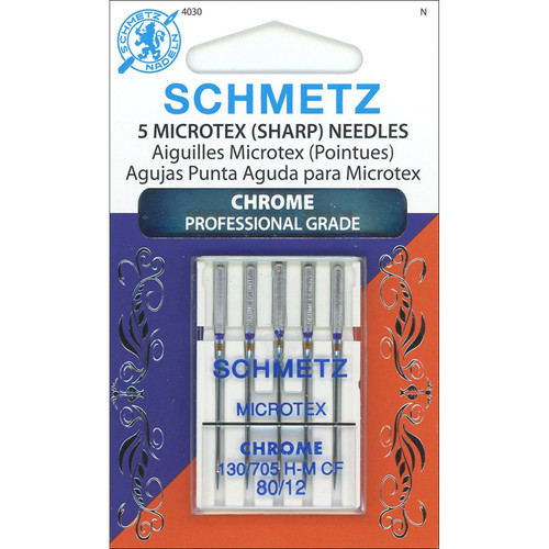 NEEDLE CHROME MICRO s80/12 5ct BOX OF 10 EA