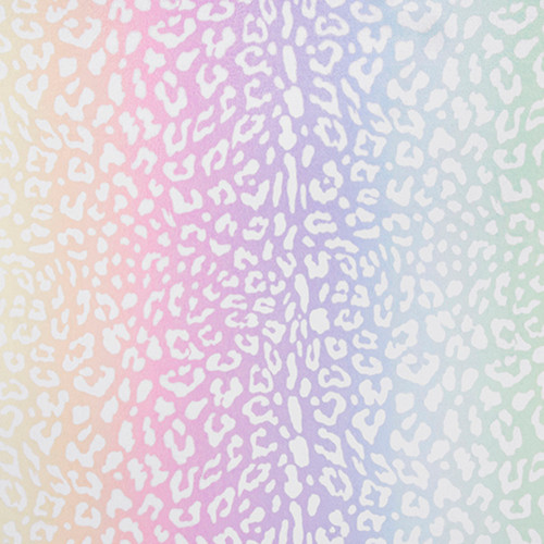 CUDDLE CLOUD LEOPARD RAINBOW PASTEL 60"