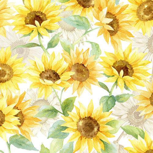 CUDDLE CLOUD SUNFLOWERS SUNSHINE 60"