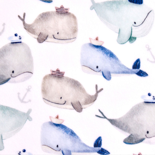 CUDDLE CLOUD WHALE AHOY MULTI 60"