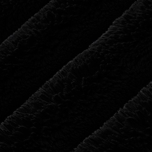 CUDDLE LUXE ARCTIC RABBIT BLACK 60"