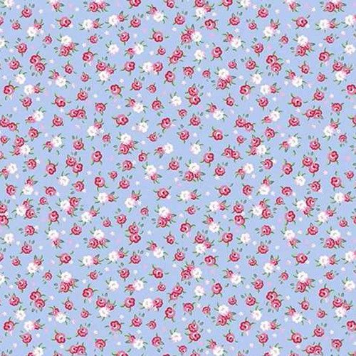 QLT CUDDLE COTG ROSE KENSINGTN BLUE BONNET