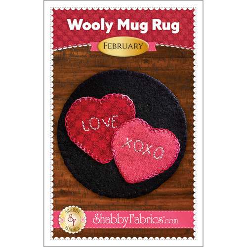 PATTERN WOOLY MUG RUG FEBRUARY