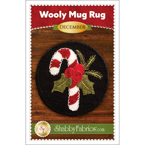 PATTERN WOOLY MUG RUG DECEMBER