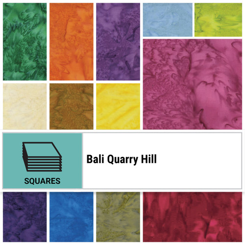 SQUARES 10" QUARRY HILL BALI (42) MIN QTY: 3 EA