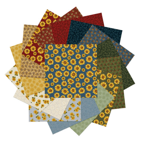 SQUARES 10" SUNFLOWER DAYS (42) MIN QTY: 3