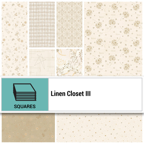 SQUARES 10" LINEN CLOSET (42) PK OF 6 EA