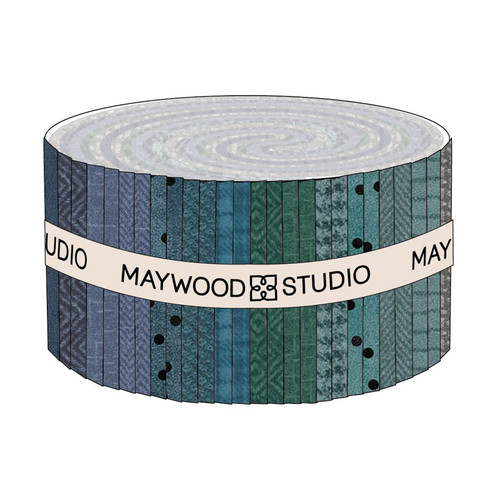 STRIPS WOOLIES FLANNEL STORMY SEAS (40)