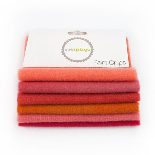 PAINT CHIPS 5" x 5" SOLID WOOL ORANGE 6ct PK OF 3 EA