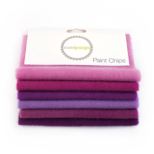 PAINT CHIPS 5" x 5" SOLID WOOL VIOLET 6ct PK OF 3 EA