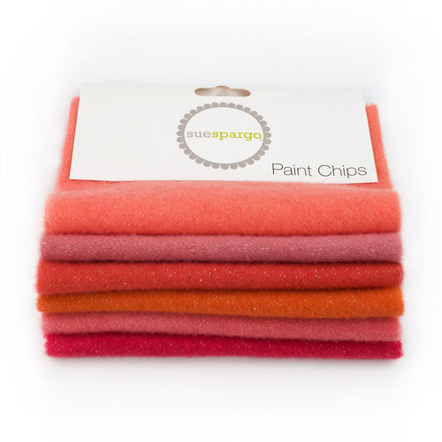 PAINT CHIPS 5" x 5" SPARKLE WO ORANGE 6ct PK OF 3 EA