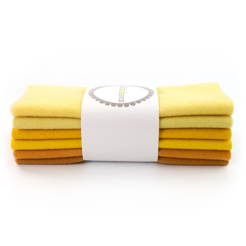 FAT 16th SPARKLE WOOL BUNDLE YELLOW 6ct PK OF 3 EA