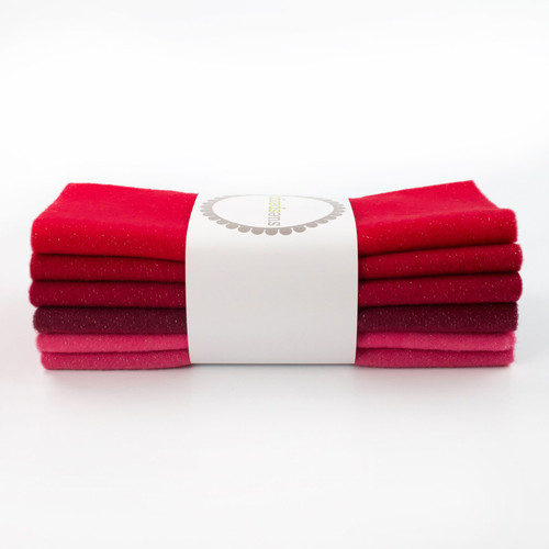 FAT 16th SPARKLE WOOL BUNDLE RED 6ct PK OF 3 EA