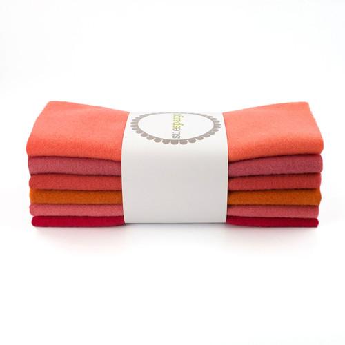 FAT 16th SOLID WOOL BUNDLE ORANGE 6ct PK OF 3 EA