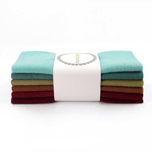 FAT 16th SOLID WOOL BUNDLE NATURE 6ct PK OF 3 EA