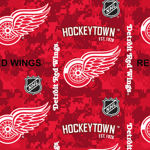 NHL FLEECE 1202 RED WINGS DETROIT 60"