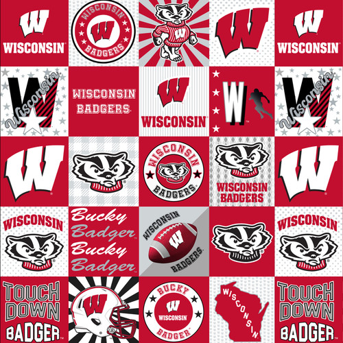 COLLEGE MINKY PRT 1362 WISCONSIN PNL 60"