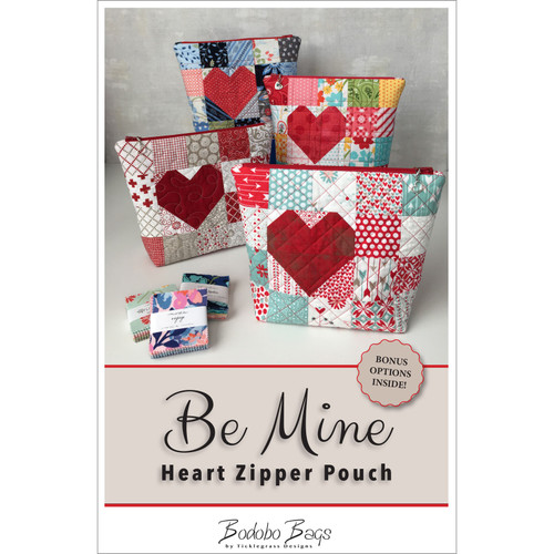 PATTERN BE MINE ZIP POUCH