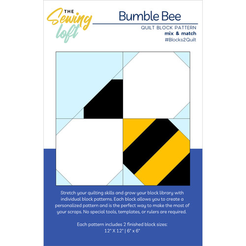 PATTERN BLOCKS2QUILT BUMBLE BEE PK OF 6 EA