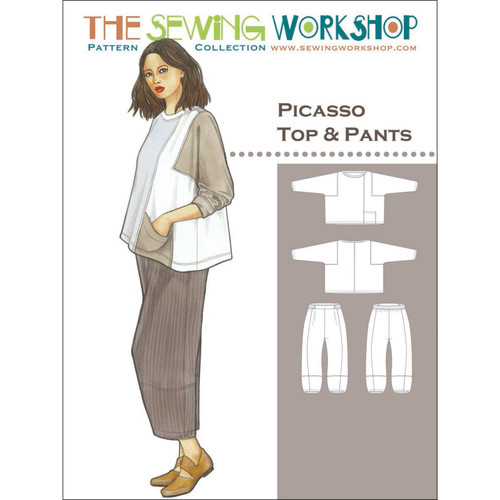 PATTERN PICASSO TOP & PANTS MISSES sz XS - XXL