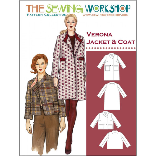 PATTERN VERONA JACKET & COAT MISSES sz XS - XXL