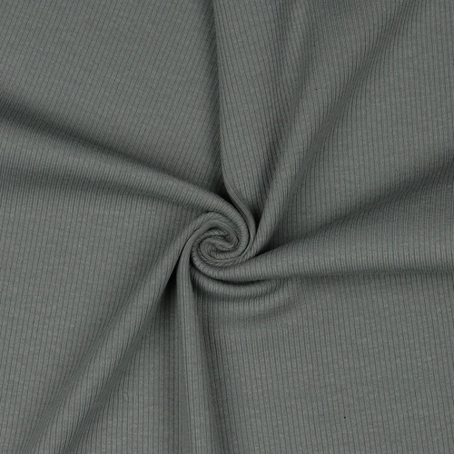 RIB JERSEY SOL ROCK GREY COT/SPAN 57"