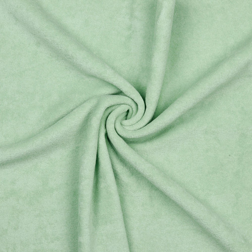 STRETCH TOWELING SOL MINT COT/POLY 59"