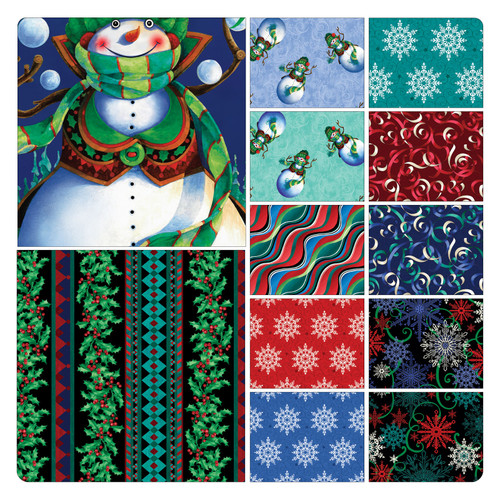 HOLIDAY FROLIC D R CASE ASST 12 PCS (10 YDS EA)