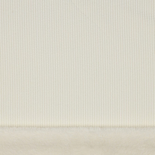 FAUX FUR CORDUROY SOL ECRU POLY 57"
