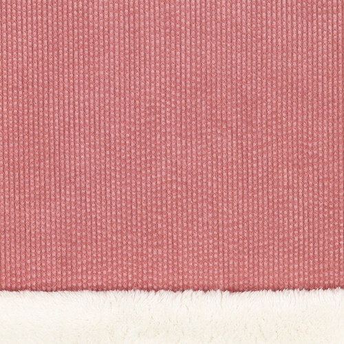 FAUX FUR CORDUROY SOL BLUSH POLY 57"