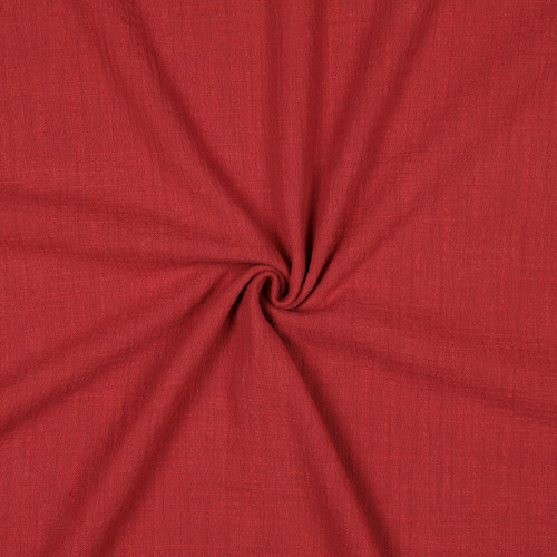 COTTON SLUB WASHED SOL WINE RED COT 51"