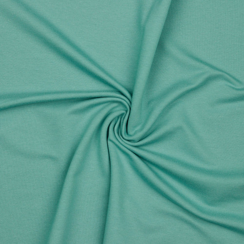 FRENCH TERRY SOL OLD GREEN ORG COT/SPAN 59"