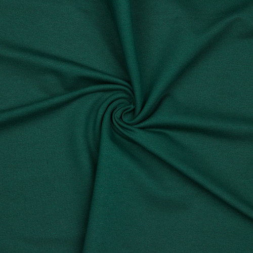 FRENCH TERRY SOL FOREST GREEN ORG COT/SPAN 59"
