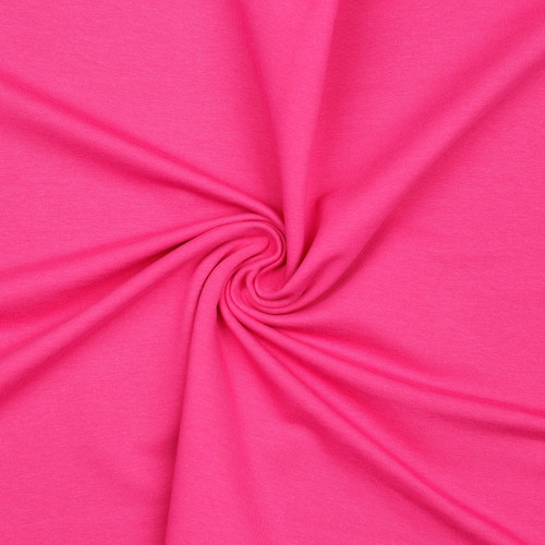 FRENCH TERRY SOL FUCHSIA ORG COT/SPAN 59"