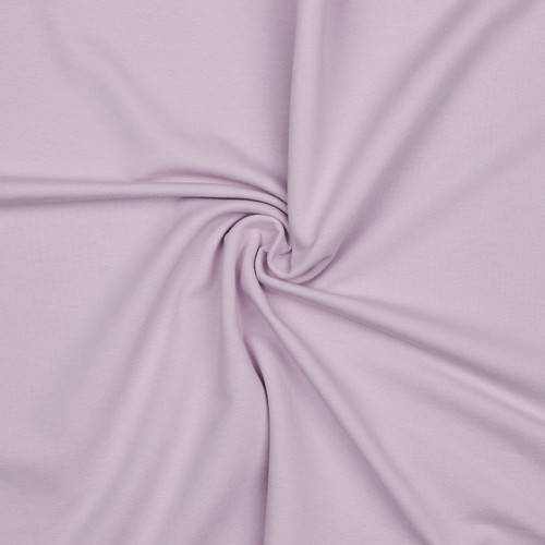 FRENCH TERRY SOL LT LAVENDER 045 ORG COT/SPAN 59"