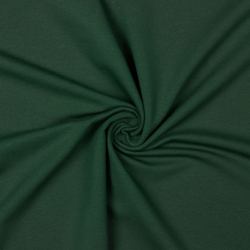 FRENCH TERRY SOL DK FOREST GREEN ORG COT/SPAN 59"