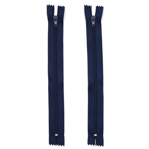 ZIPPER 8" NYLON 2ct NAVY