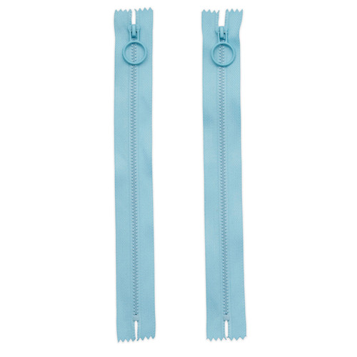 ZIPPER 9" HOOP PULL 2ct LT BLU