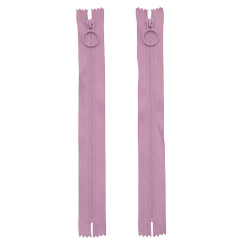 ZIPPER 8" HOOP PULL 2ct PINK