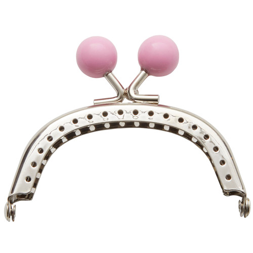 PURSE CLASP PINK BAUBLE