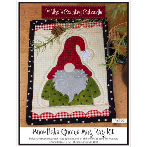 KIT SNOWFLAKE GNOME MUG RUG