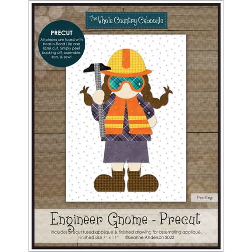 APPLIQ PK ENGINEER GNOME PREFUSED PRECUT