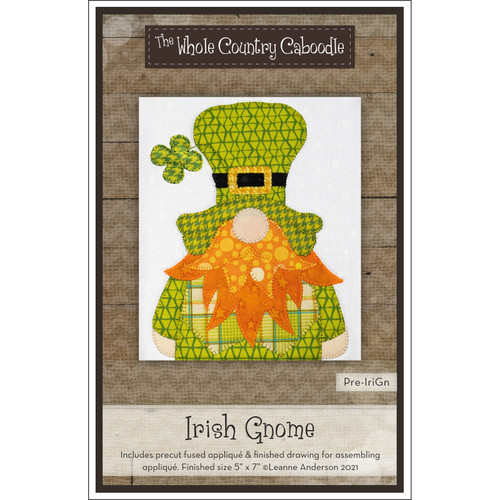 APPLIQ PK IRISH GNOME PREFUSED PRECUT