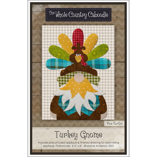 APPLIQ PK TURKEY GNOME PREFUSED PRECUT