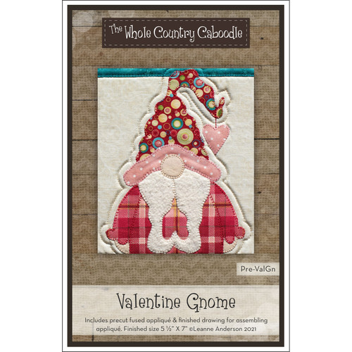 APPLIQ PK VALENTINE GNOME PREFUSED PRECUT