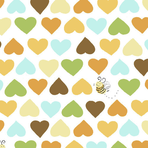 HEARTS & BEES SB 20208 330 WHITE/MULTI