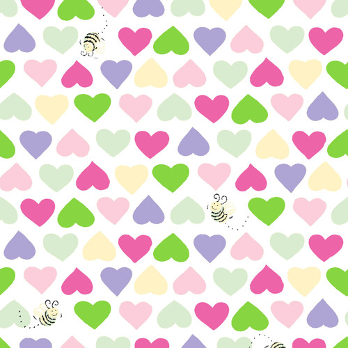 HEARTS & BEES SB 20208 520 PINK